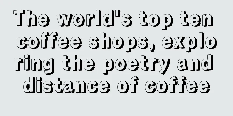 The world's top ten coffee shops, exploring the poetry and distance of coffee