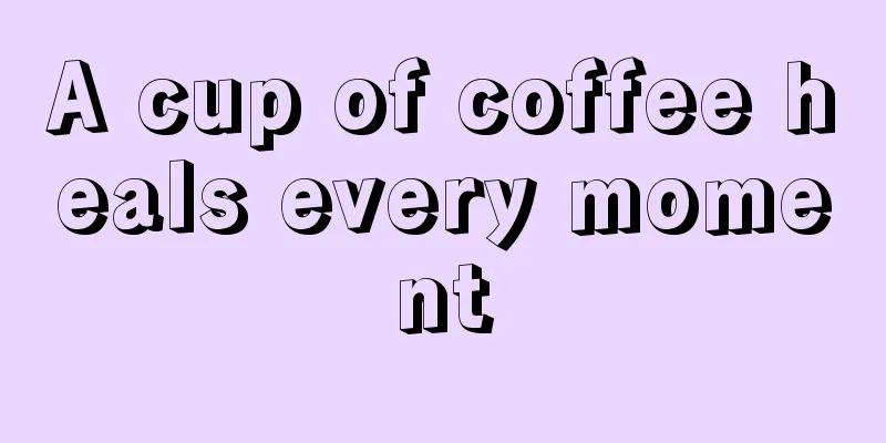 A cup of coffee heals every moment