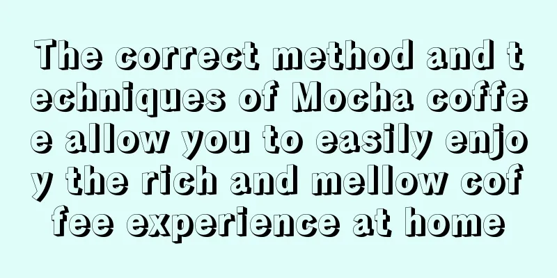 The correct method and techniques of Mocha coffee allow you to easily enjoy the rich and mellow coffee experience at home