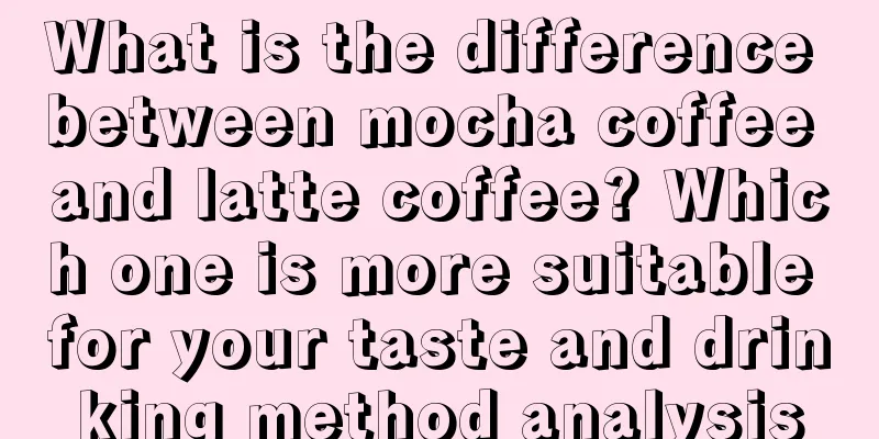 What is the difference between mocha coffee and latte coffee? Which one is more suitable for your taste and drinking method analysis