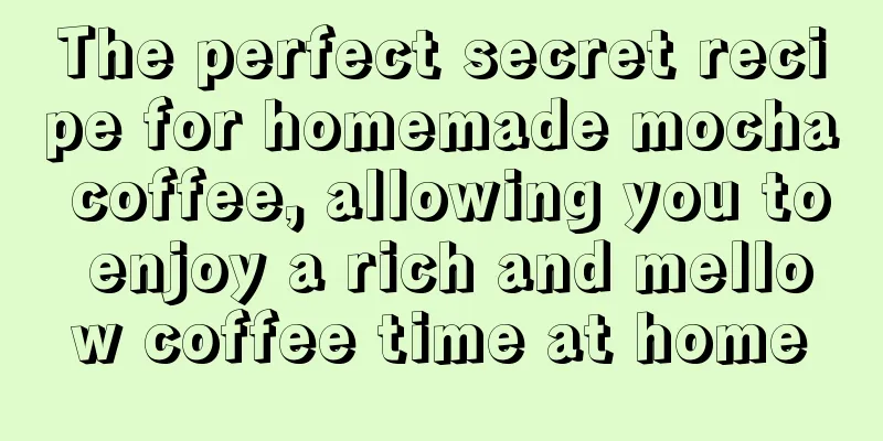 The perfect secret recipe for homemade mocha coffee, allowing you to enjoy a rich and mellow coffee time at home