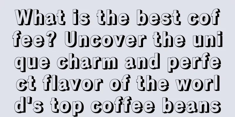 What is the best coffee? Uncover the unique charm and perfect flavor of the world's top coffee beans