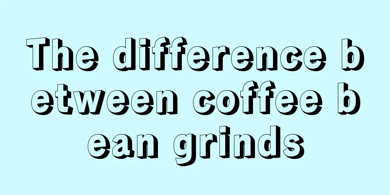 The difference between coffee bean grinds