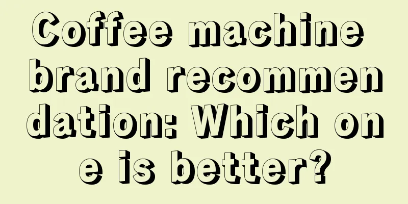 Coffee machine brand recommendation: Which one is better?