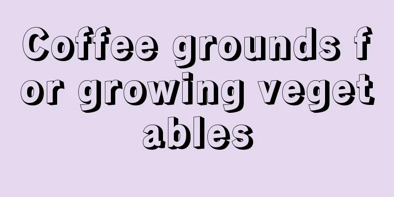 Coffee grounds for growing vegetables