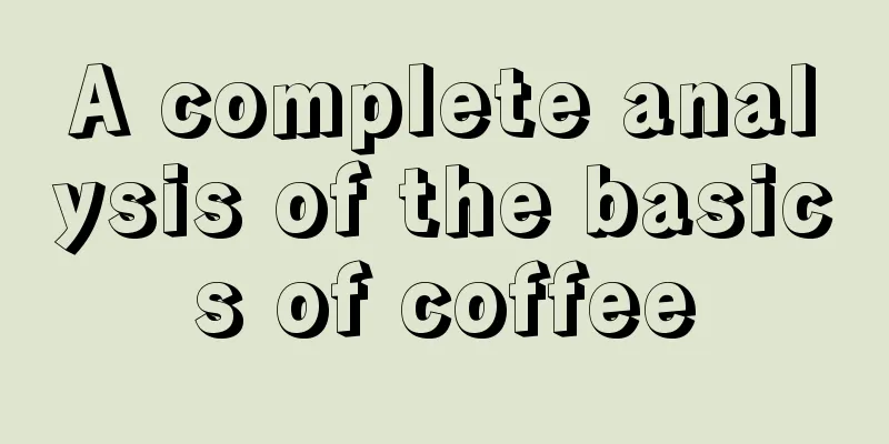 A complete analysis of the basics of coffee