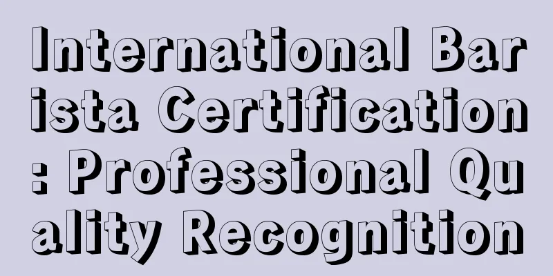 International Barista Certification: Professional Quality Recognition