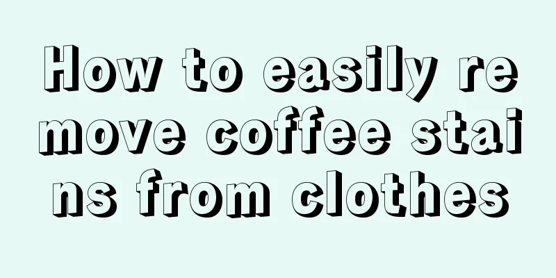 How to easily remove coffee stains from clothes