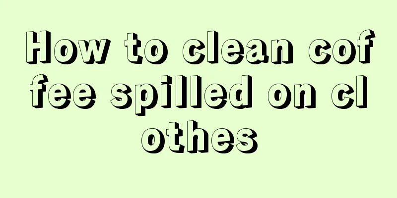 How to clean coffee spilled on clothes