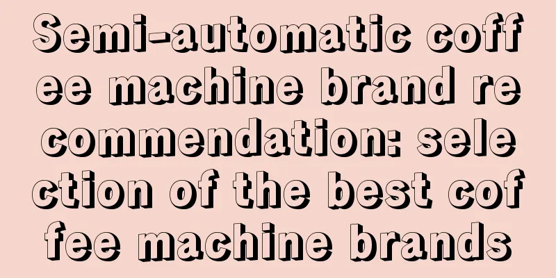 Semi-automatic coffee machine brand recommendation: selection of the best coffee machine brands