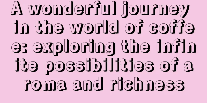 A wonderful journey in the world of coffee: exploring the infinite possibilities of aroma and richness