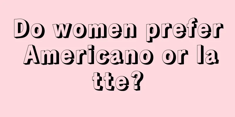 Do women prefer Americano or latte?