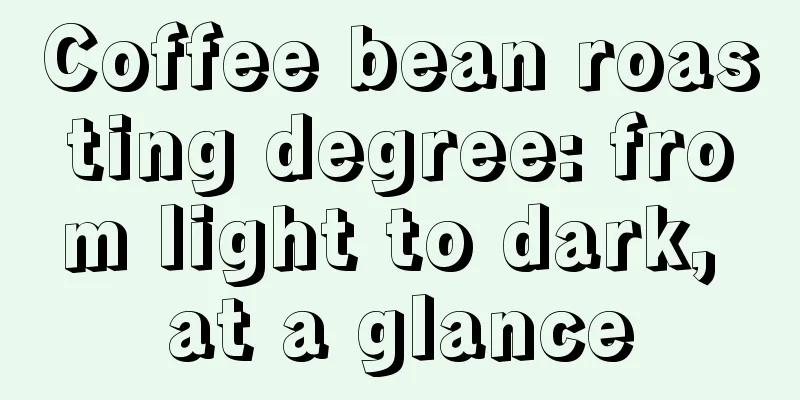 Coffee bean roasting degree: from light to dark, at a glance