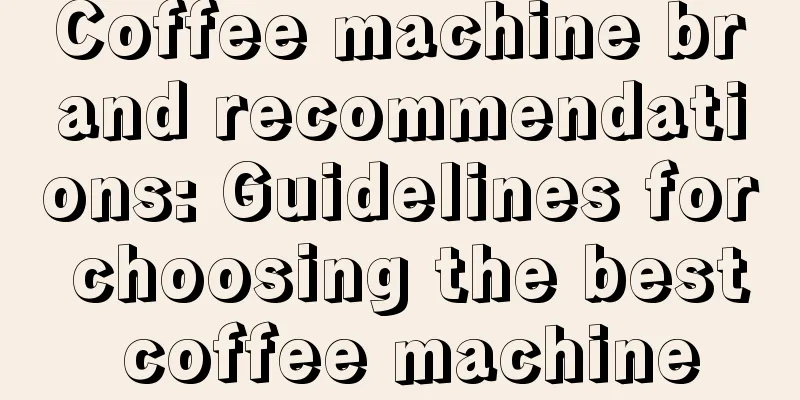 Coffee machine brand recommendations: Guidelines for choosing the best coffee machine