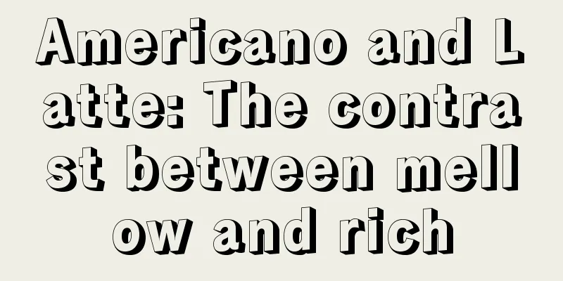 Americano and Latte: The contrast between mellow and rich