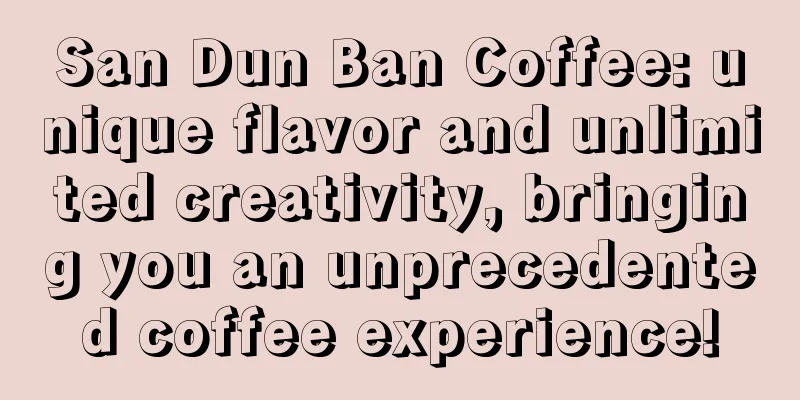 San Dun Ban Coffee: unique flavor and unlimited creativity, bringing you an unprecedented coffee experience!