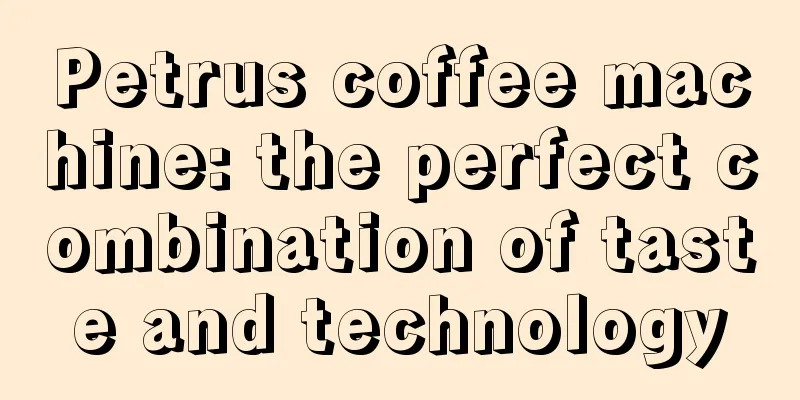 Petrus coffee machine: the perfect combination of taste and technology