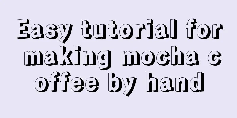 Easy tutorial for making mocha coffee by hand