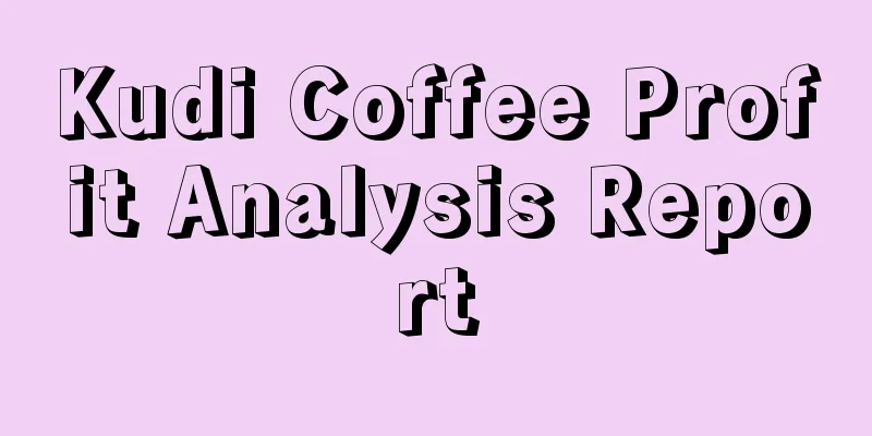 Kudi Coffee Profit Analysis Report