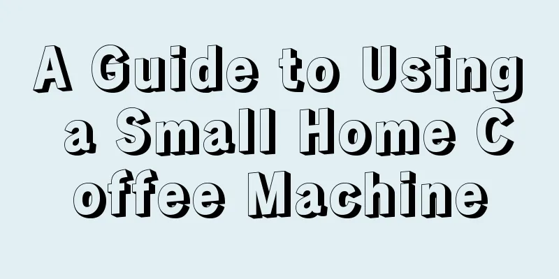 A Guide to Using a Small Home Coffee Machine