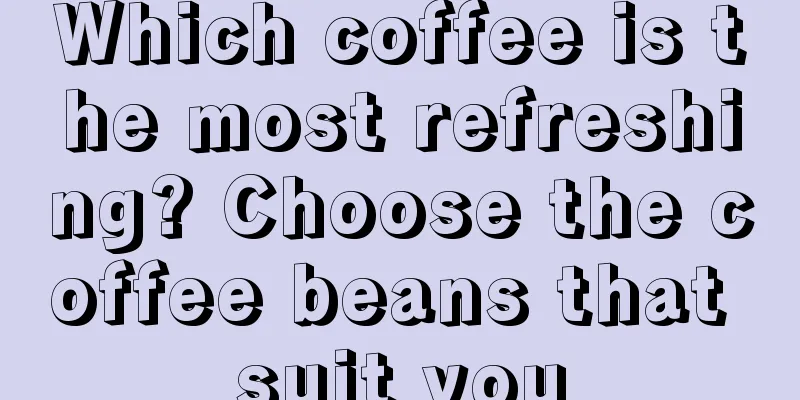 Which coffee is the most refreshing? Choose the coffee beans that suit you