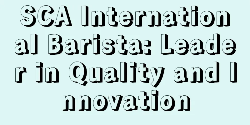 SCA International Barista: Leader in Quality and Innovation