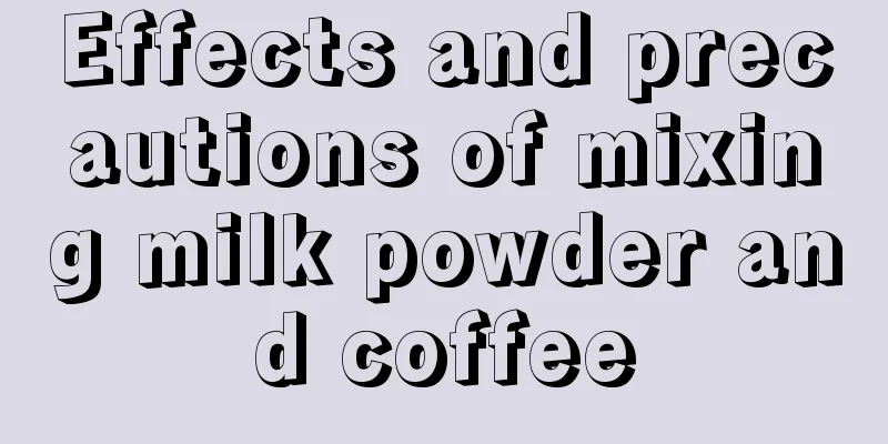 Effects and precautions of mixing milk powder and coffee