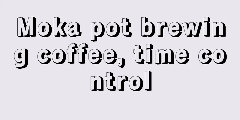 Moka pot brewing coffee, time control