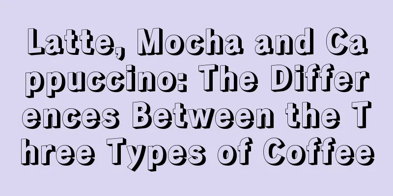 Latte, Mocha and Cappuccino: The Differences Between the Three Types of Coffee