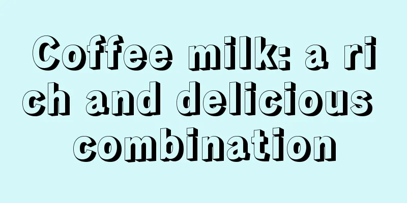 Coffee milk: a rich and delicious combination