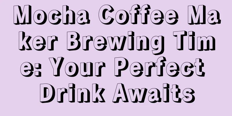 Mocha Coffee Maker Brewing Time: Your Perfect Drink Awaits