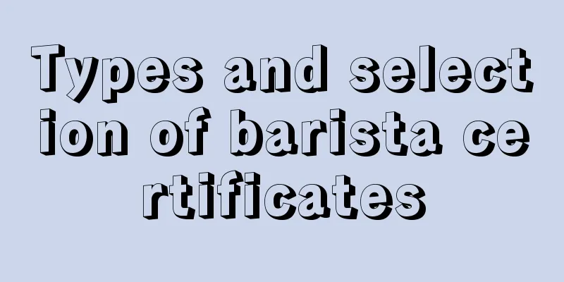 Types and selection of barista certificates