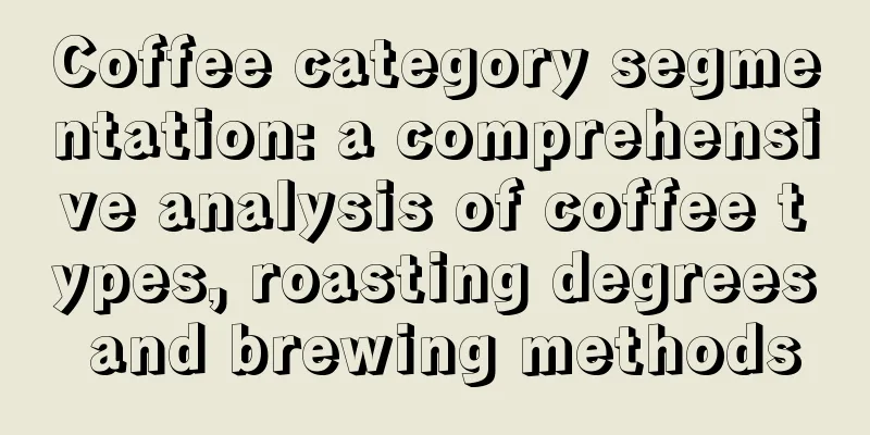 Coffee category segmentation: a comprehensive analysis of coffee types, roasting degrees and brewing methods