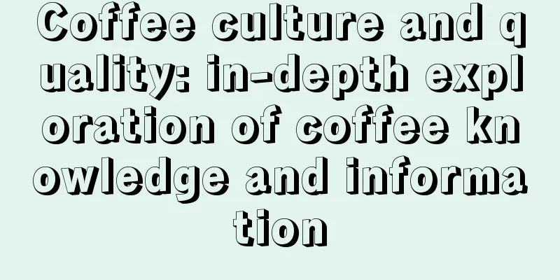 Coffee culture and quality: in-depth exploration of coffee knowledge and information