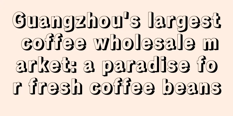 Guangzhou's largest coffee wholesale market: a paradise for fresh coffee beans