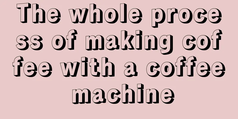 The whole process of making coffee with a coffee machine