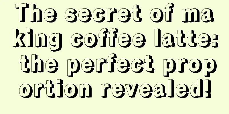 The secret of making coffee latte: the perfect proportion revealed!