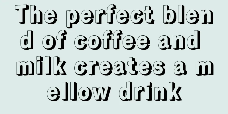 The perfect blend of coffee and milk creates a mellow drink