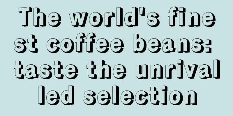 The world's finest coffee beans: taste the unrivalled selection