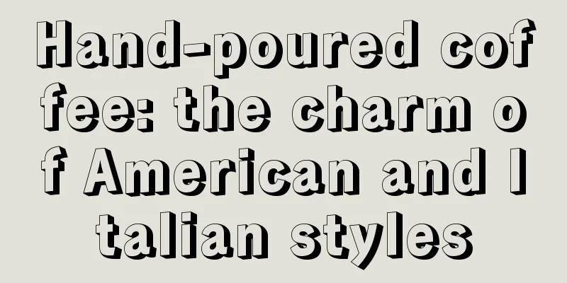 Hand-poured coffee: the charm of American and Italian styles