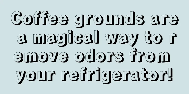 Coffee grounds are a magical way to remove odors from your refrigerator!