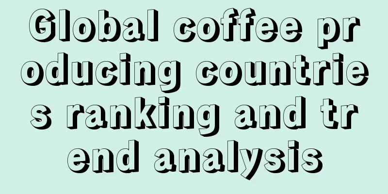 Global coffee producing countries ranking and trend analysis