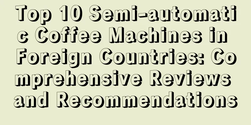 Top 10 Semi-automatic Coffee Machines in Foreign Countries: Comprehensive Reviews and Recommendations