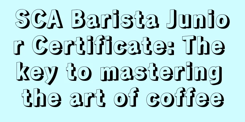 SCA Barista Junior Certificate: The key to mastering the art of coffee