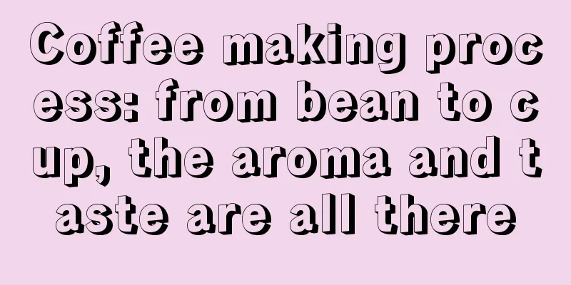 Coffee making process: from bean to cup, the aroma and taste are all there