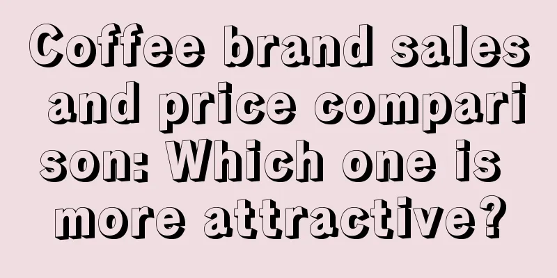 Coffee brand sales and price comparison: Which one is more attractive?