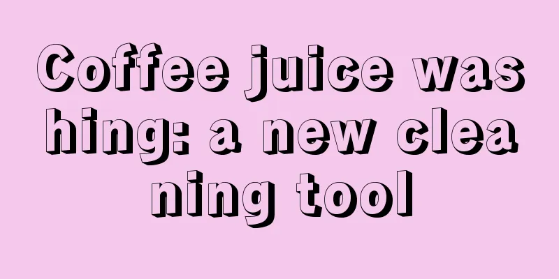 Coffee juice washing: a new cleaning tool