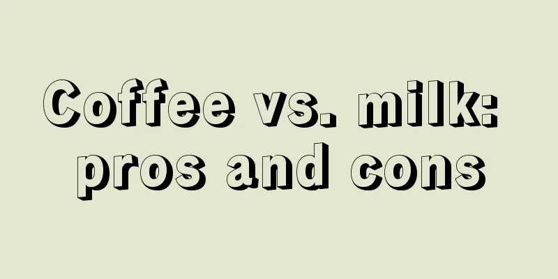 Coffee vs. milk: pros and cons