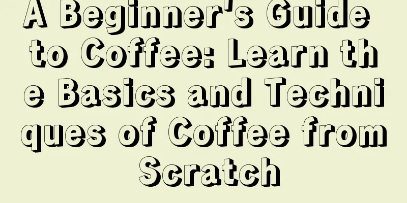 A Beginner's Guide to Coffee: Learn the Basics and Techniques of Coffee from Scratch