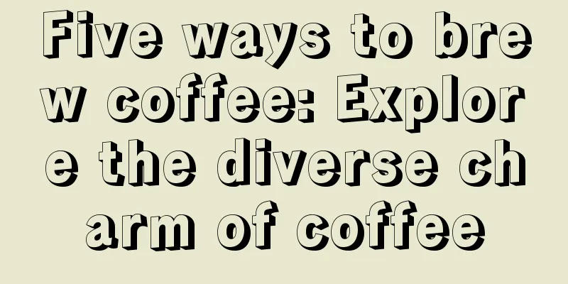 Five ways to brew coffee: Explore the diverse charm of coffee